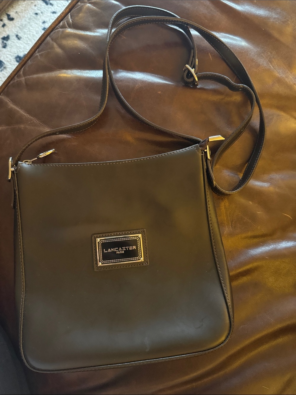 Lancaster Paris Women's Black Leather Crossbody Bag
